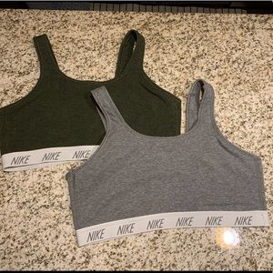Pair of Nike Bralettes